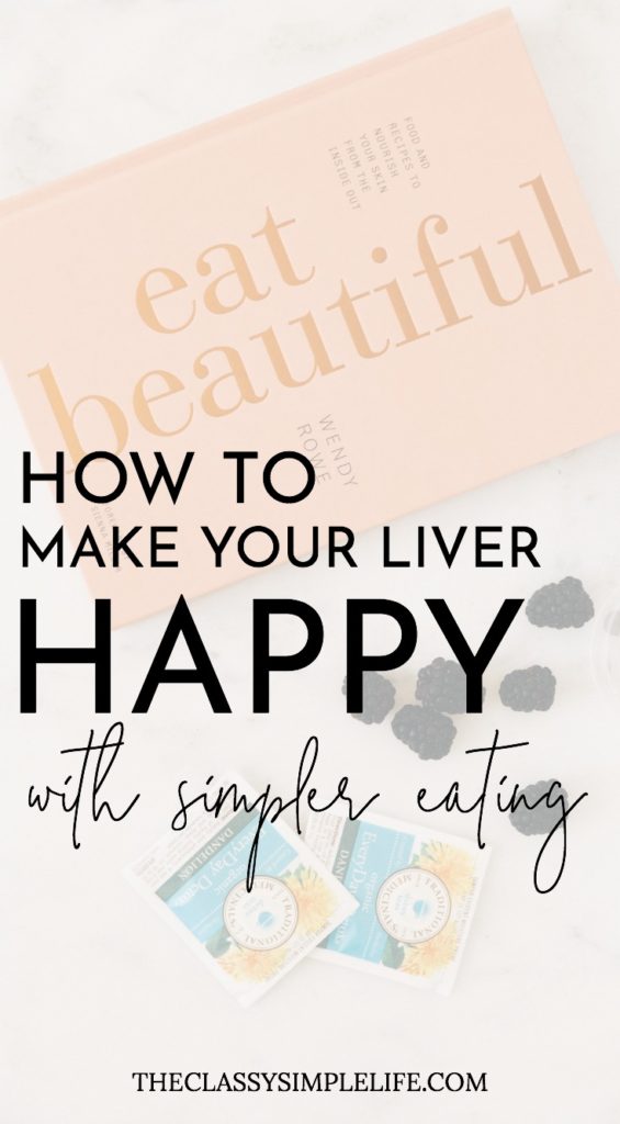 Is your skin looking dull and less than glowing? Your liver works hard to rid your body of harmful toxins. Why not take care of it with a liver detox and simpler eating? Check out how I do a detox and eat simpler.
