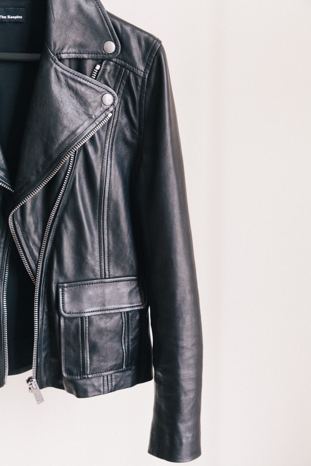 Kooples leather jacket French style